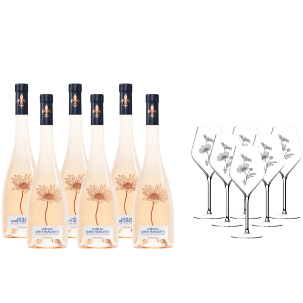 Coffret Symphonie Rosé 2024 + Verres en verre
