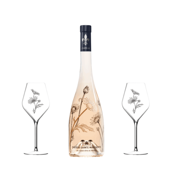 Coffret 1 bt 2 verres avec ebox